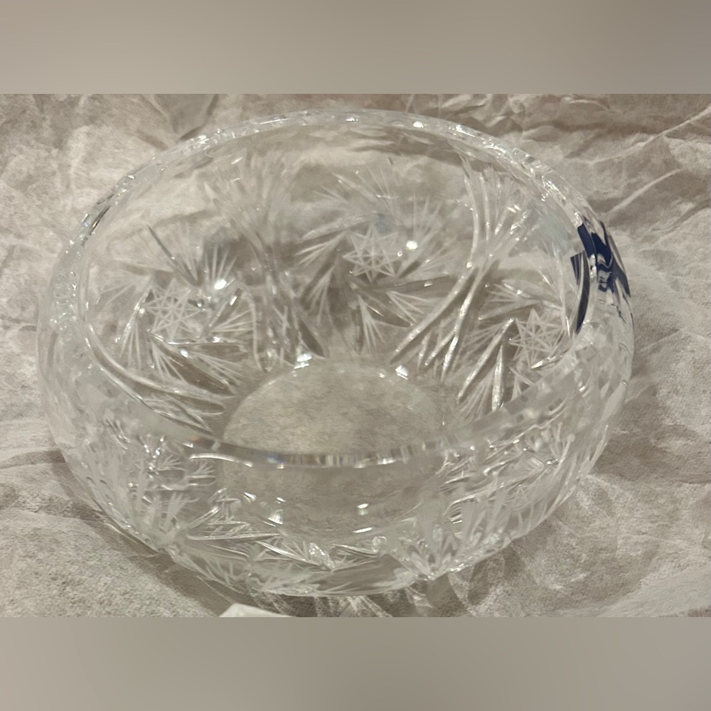 Barski Lead Crystal  Decorative Bowl Candy- Great Gift